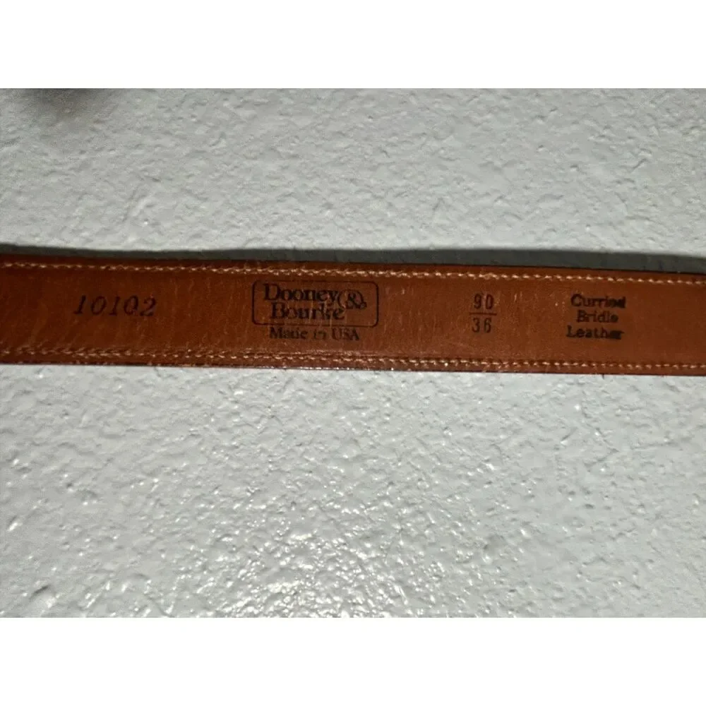 Vintage Dooney & Bourke Curried Bridle Leather Belt 10102
